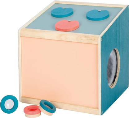 small foot Feeling Sensory, Wood Box for Seeing, Hearing, Smelling, & Touching, Ages 3+ yrs, 12466