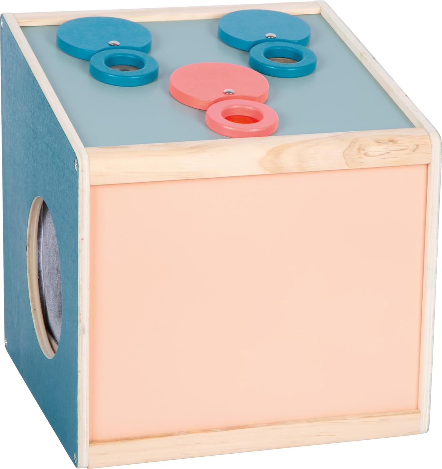 small foot Feeling Sensory, Wood Box for Seeing, Hearing, Smelling, & Touching, Ages 3+ yrs, 12466