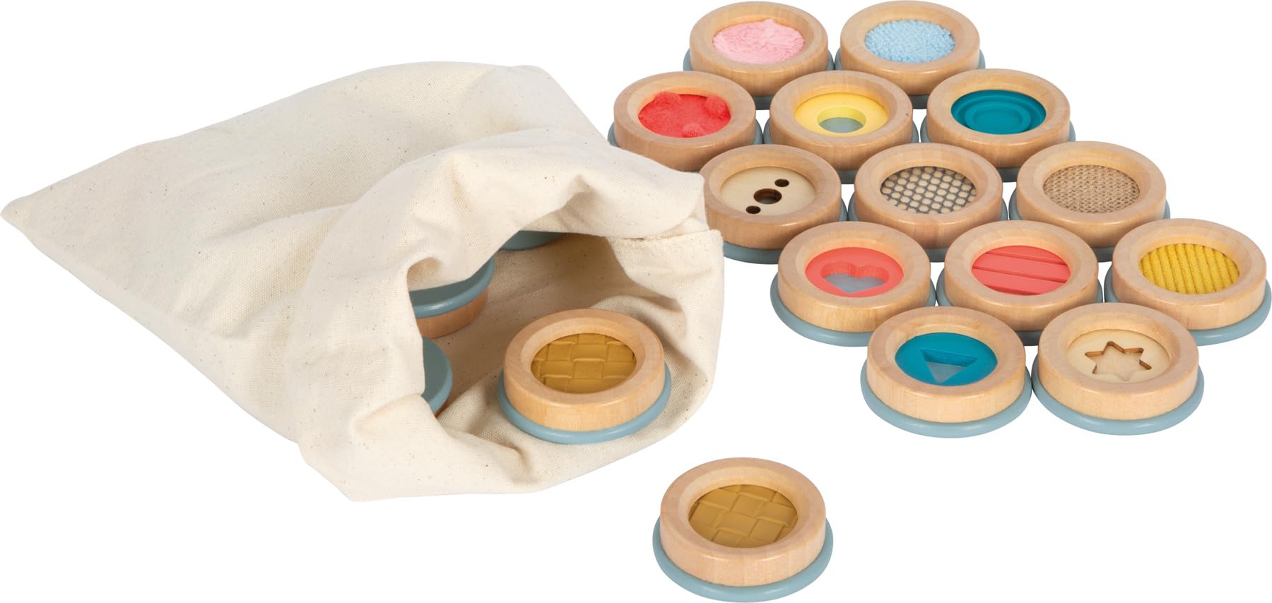 small foot Feeling Sensory, Memory Game of Touching Various Surfaces, for Kids Aged 3+ Years, 12467, Berry