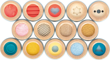 small foot Feeling Sensory, Memory Game of Touching Various Surfaces, for Kids Aged 3+ Years, 12467, Berry