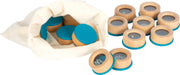 small foot Listening Memory, Kids' Acoustic Sensory Game, 16 Filled Wood containers, Ages 3+ Years, 12468