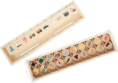 small foot Box, Wood, 60 Pictures for Sorting & discovering, for Kids Aged 3+ Years Old, 12469