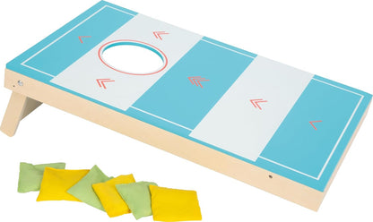 small foot Cornhole und Sling Puck Spiel „Active“ aus Holz, 2-in1-Wurfspiel, Familienspiel für Kinder ab 5 Jahren, 12481