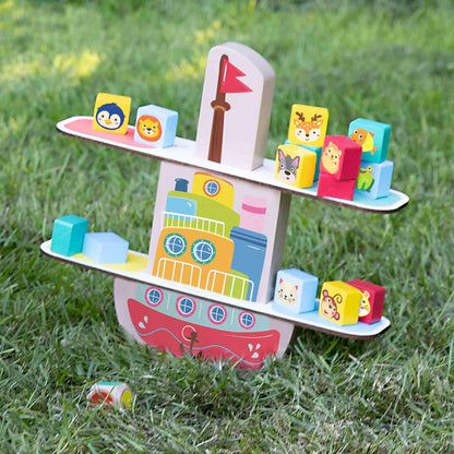 SES Creative 02309 Balancing Game Boat de Madera