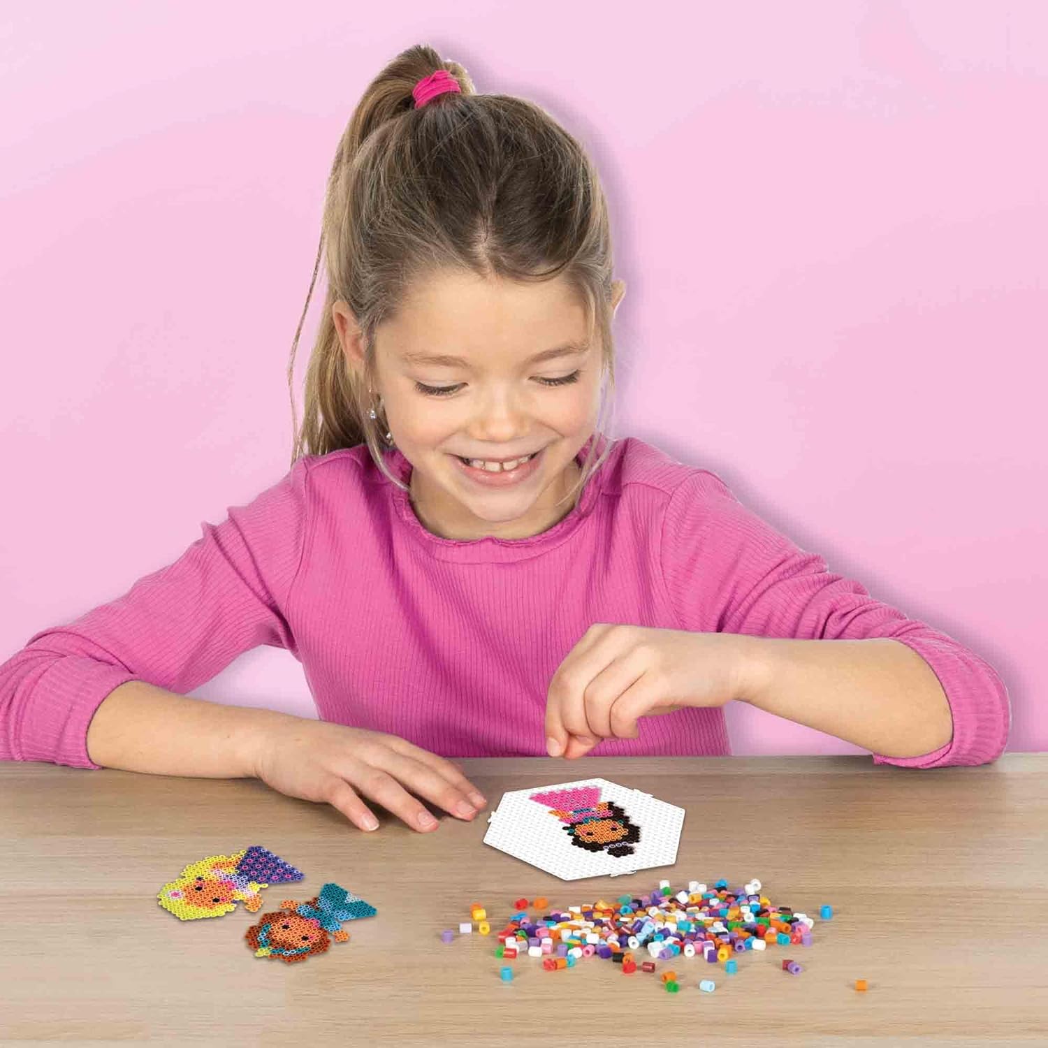 SES Creative 06205 Iron on Beads-Princesses and Animal Friends, Various