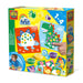 SES Creative 14442 - My first - Fingerprint paint dinos, 10 colouring pages with easily washable paint, complete first time painting set for Children ages 1-4