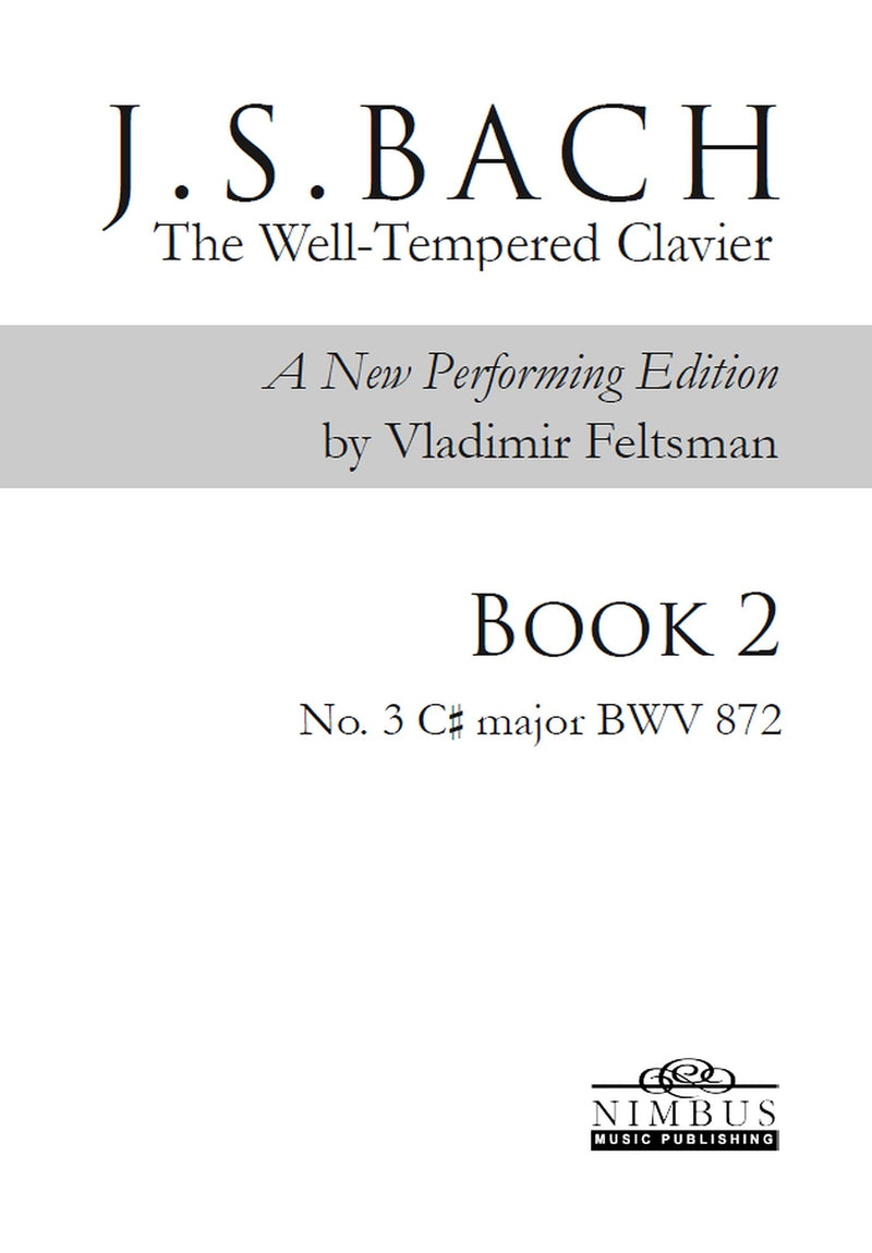 J.S. Bach: The Well-Tempered Clavier Book 2 - No. 3 C# major, BWV 872