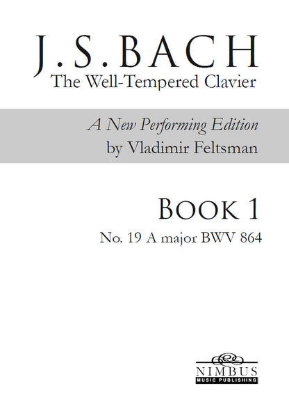 J.S. Bach: The Well-Tempered Clavier Book 1 - No. 19 A major, BWV 864