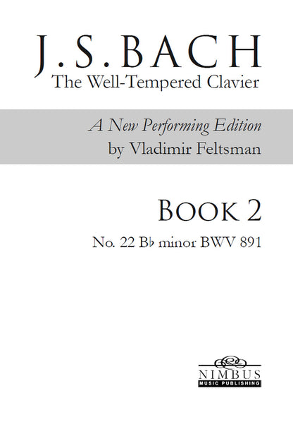 J.S. Bach: The Well-Tempered Clavier Book 2 - No. 22 Bb minor, BWV 891