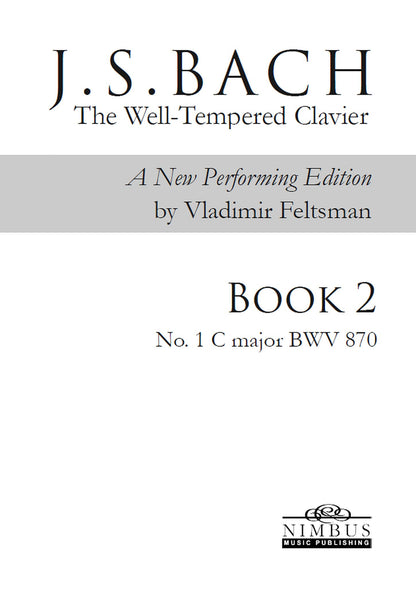 J.S. Bach: The Well-Tempered Clavier Book 2 - No. 1 C major, BWV 870