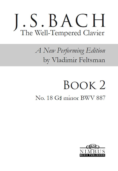 J.S. Bach: The Well-Tempered Clavier Book 2 - No. 18 G# minor, BWV 887