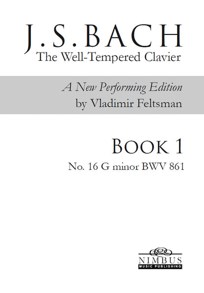 J.S. Bach: The Well-Tempered Clavier Book 1 - No. 16 G minor, BWV 861