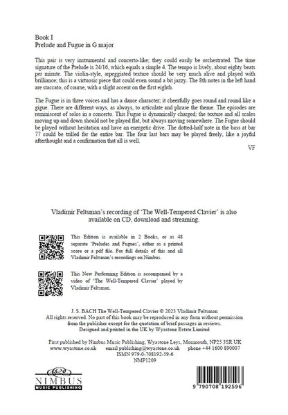 J.S. Bach: The Well-Tempered Clavier Book 1 - No. 15 G major, BWV 860