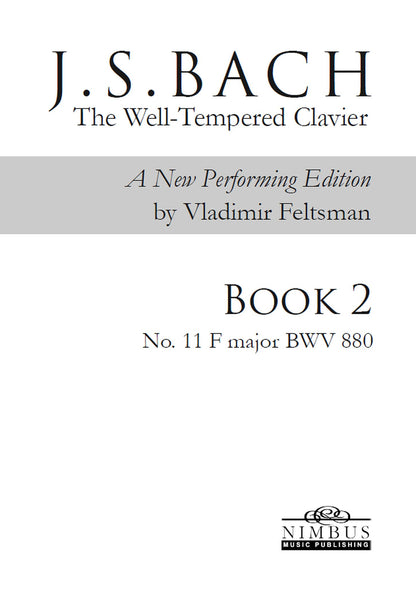 J.S. Bach: The Well-Tempered Clavier Book 2 - No. 11 F major, BWV 880