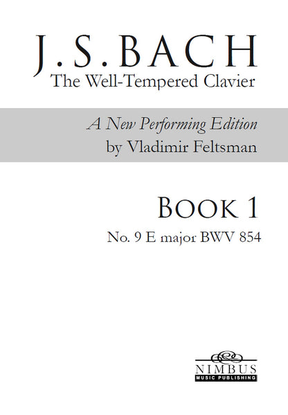 J.S. Bach: The Well-Tempered Clavier Book 1 - No. 9 E major, BWV 854