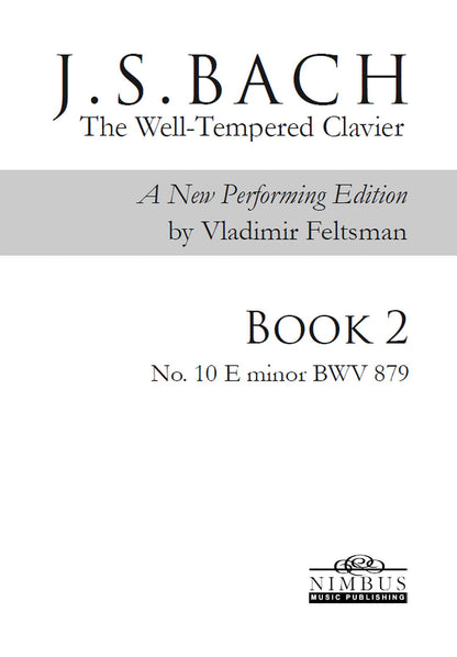 J.S. Bach: The Well-Tempered Clavier Book 2 - No. 10 E minor, BWV 879