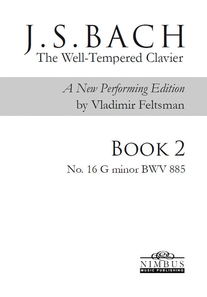 J.S. Bach: The Well-Tempered Clavier Book 2 - No. 16 G minor, BWV 885