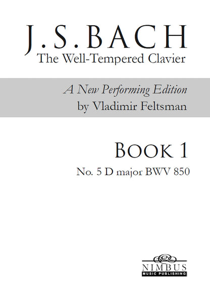 J.S. Bach: The Well-Tempered Clavier Book 1 - No. 5 D major, BWV 850