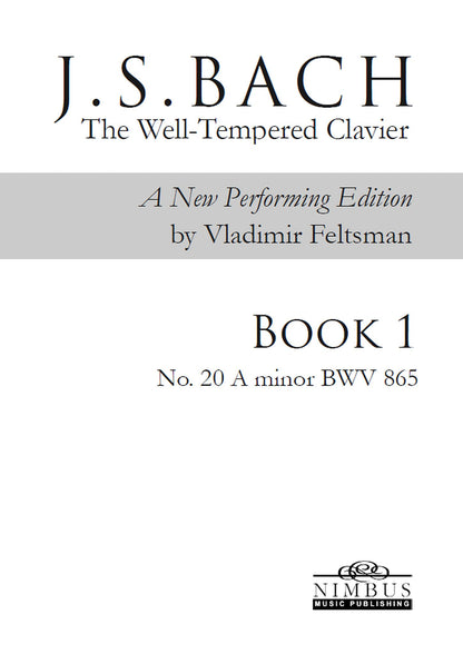 J.S. Bach: The Well-Tempered Clavier Book 1 - No. 20 A minor, BWV 865