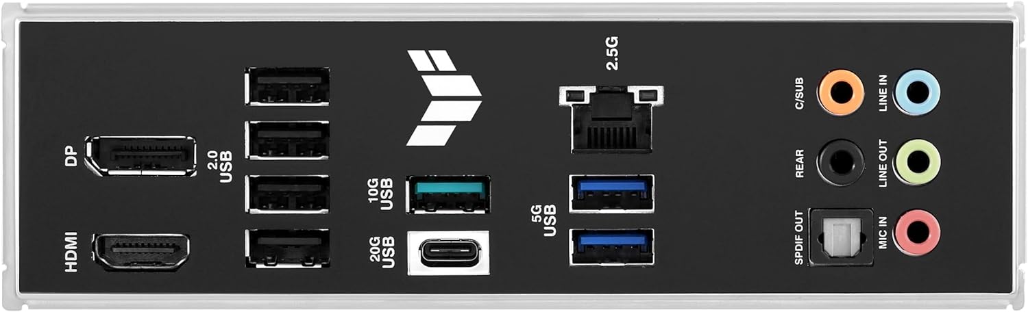 ASUS TUF Gaming B760M-PLUS II Intel B760 LGA 1700 mATX Motherboard (PCIe 5.0, M.2 4.0, DDR5, 2.5Gb Ethernet, DP, HDMI, SATA 6Gbps, USB Type-C, Thunderbolt (USB4), Aura Sync)