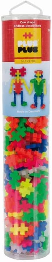 Plus-Plus 300.4186 Neon Tube (240 pcs), Multi-Colour