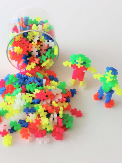 Plus-Plus 300.4186 Neon Tube (240 pcs), Multi-Colour