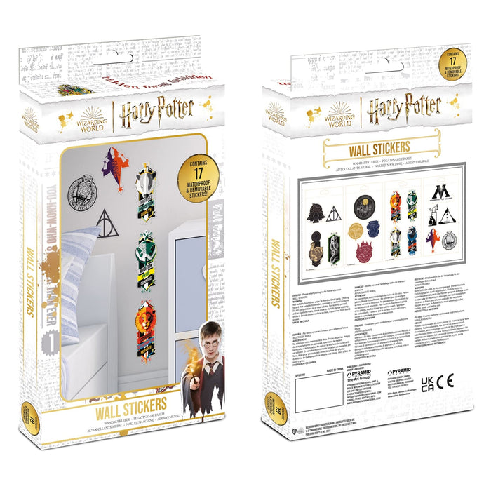 Harry Potter Set of 17 Wall Stickers for Bedrooms - Official Merchandise
