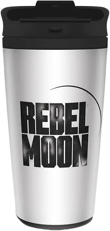 Pyramid International Rebel Moon Reise-Kaffeetasse (Horned Goddess-Design), 473 ml, isolierter Reise-Kaffeebecher aus Metall – offizieller Merchandise-Artikel