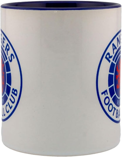 Rangers FC Inner Two Tone Mug (One Size) (White/Navy Blue)