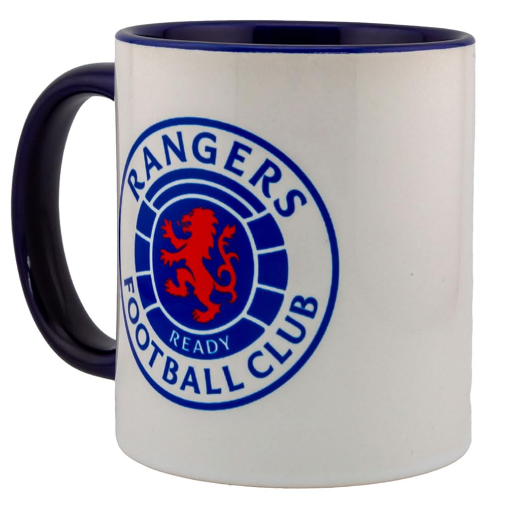 Rangers FC Inner Two Tone Mug (One Size) (White/Navy Blue)