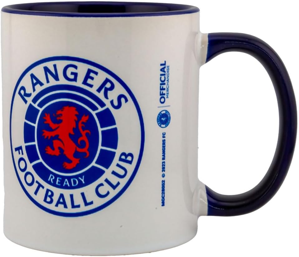 Rangers FC Inner Two Tone Mug (One Size) (White/Navy Blue)