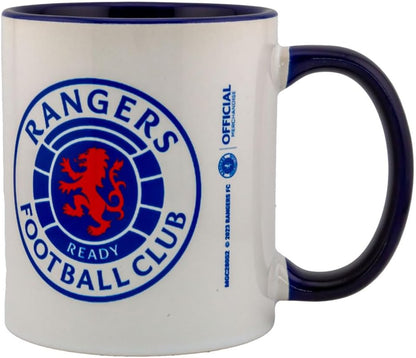 Rangers FC Inner Two Tone Mug (One Size) (White/Navy Blue)