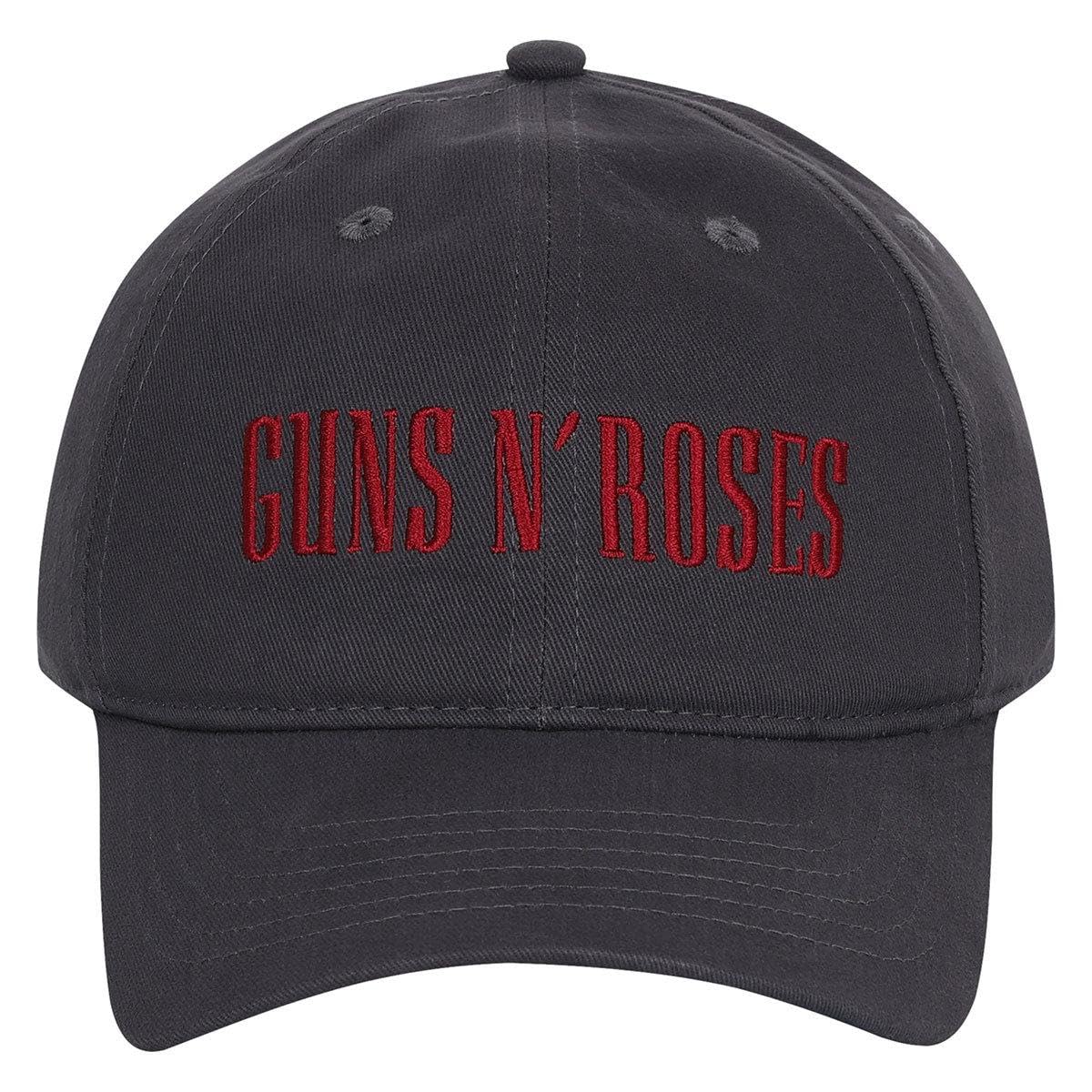 GUNS N` ROSES LOGO CHARCOAL DAD CAP