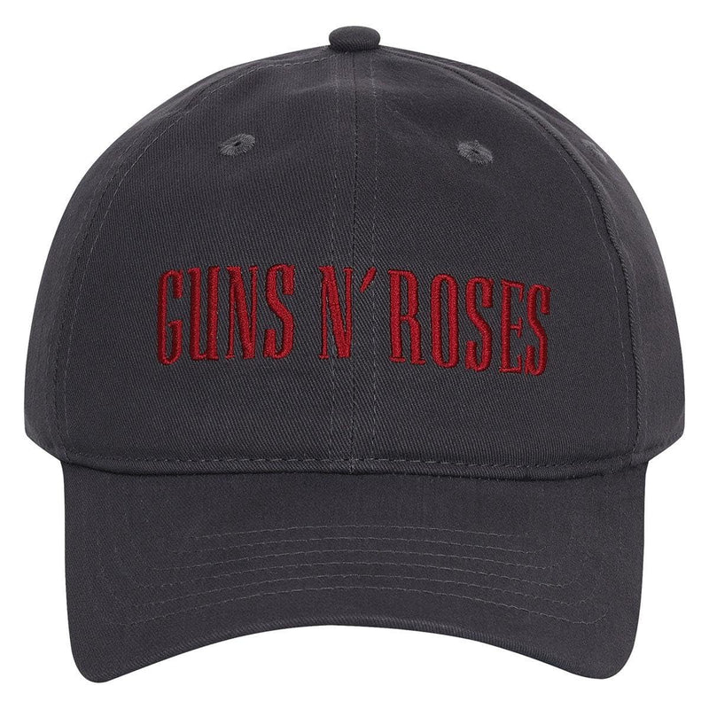 GUNS N` ROSES LOGO CHARCOAL DAD CAP