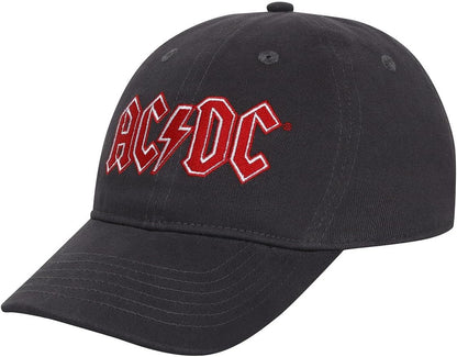 Ac/Dc Logo Charcoal Dad Cap