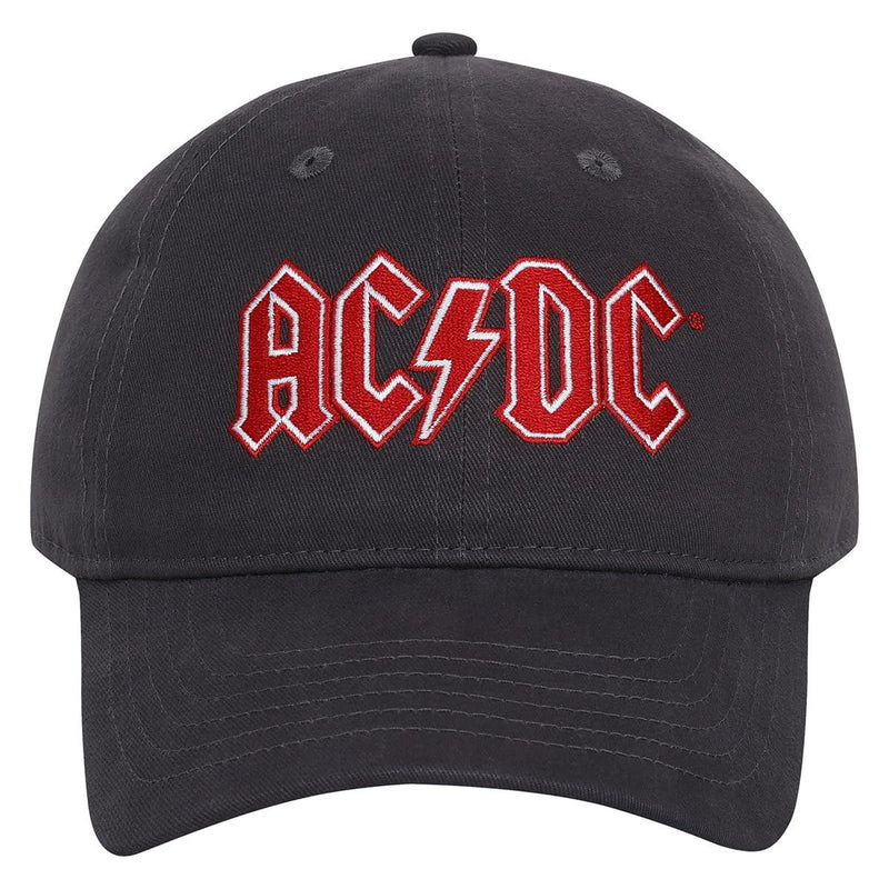Ac/Dc Logo Charcoal Dad Cap