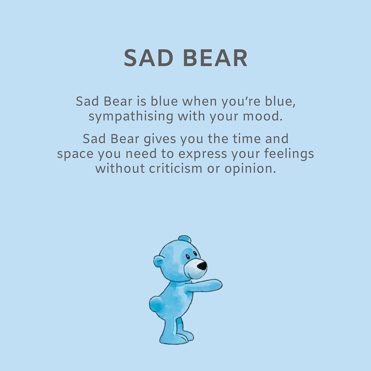 Mood Bears | Sad Teddy Bears for All Ages | Soft Plush Stuffed Animal Toy | Cuddly Teddy Bear for Babies