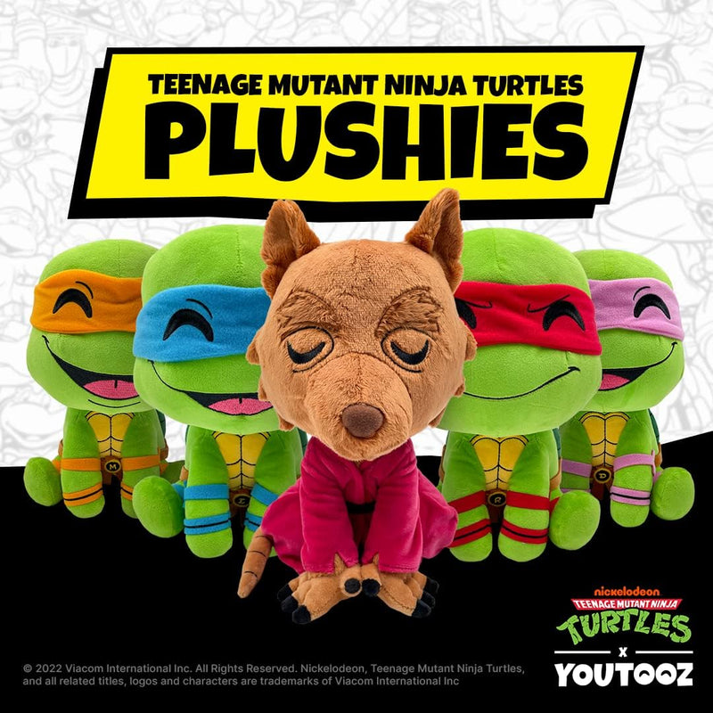 You Tooz Michelangelo Ninja Turtles 9" Inch Plush, Michelangelo TMNT Plushie from The Series Teenage Mutant Ninja Turtles - Chibi Michelangelo TMNT