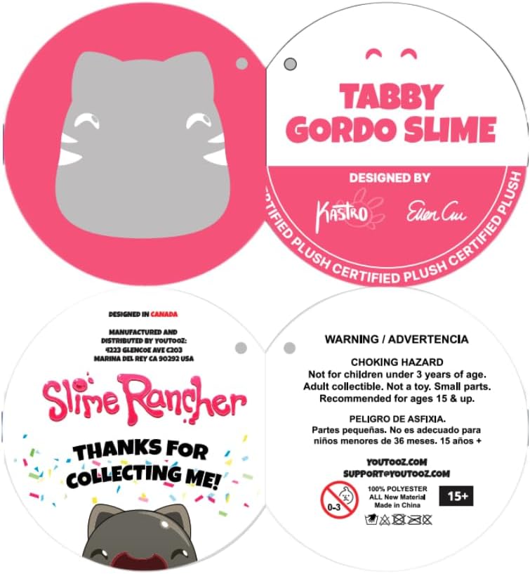 Youtooz Tabby Gordo Slime Plüsch, 30 cm, offizielle gefüllte Tabby Gordo Slime Rancher Plüsch von Youtooz Slime Rancher Collection Tabby Slime Plüsch