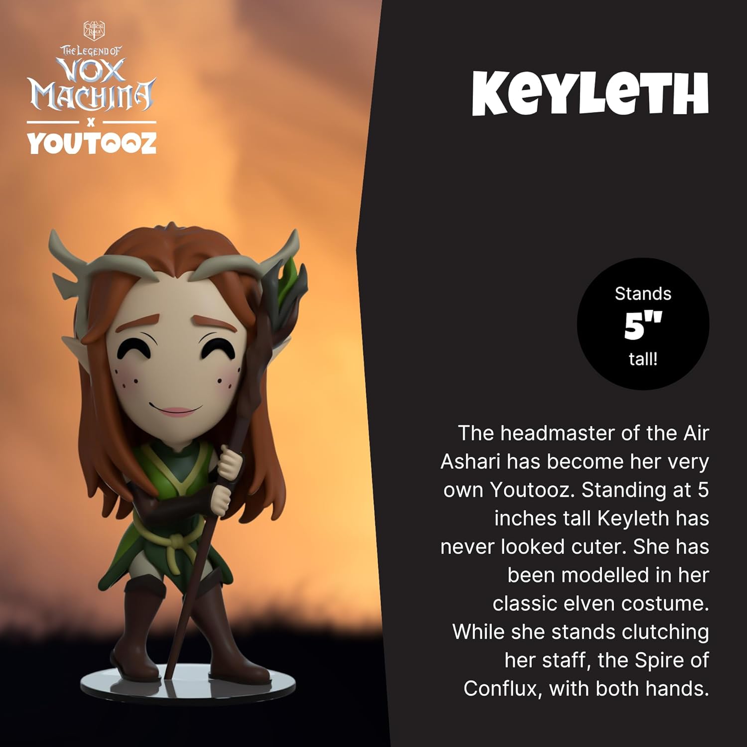 Youtooz The Legend of Vox Machina Vinyl Figur Keyleth 9 cm