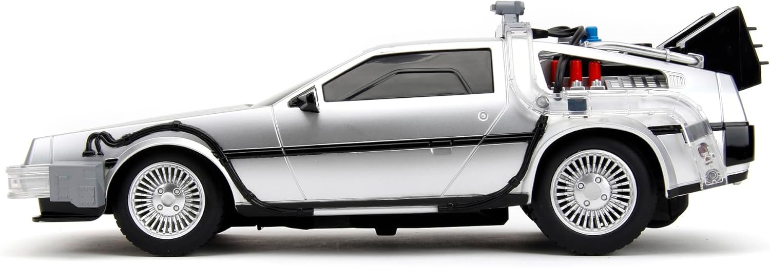 Jada Back to The Future Time Machine Remote Controlled Vehicle 1:16 Scale, Unisex Adult Silver