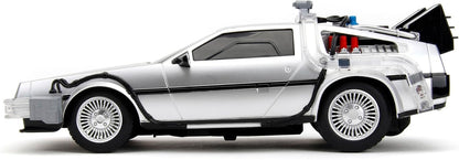 Jada Back to The Future Time Machine Remote Controlled Vehicle 1:16 Scale, Unisex Adult Silver