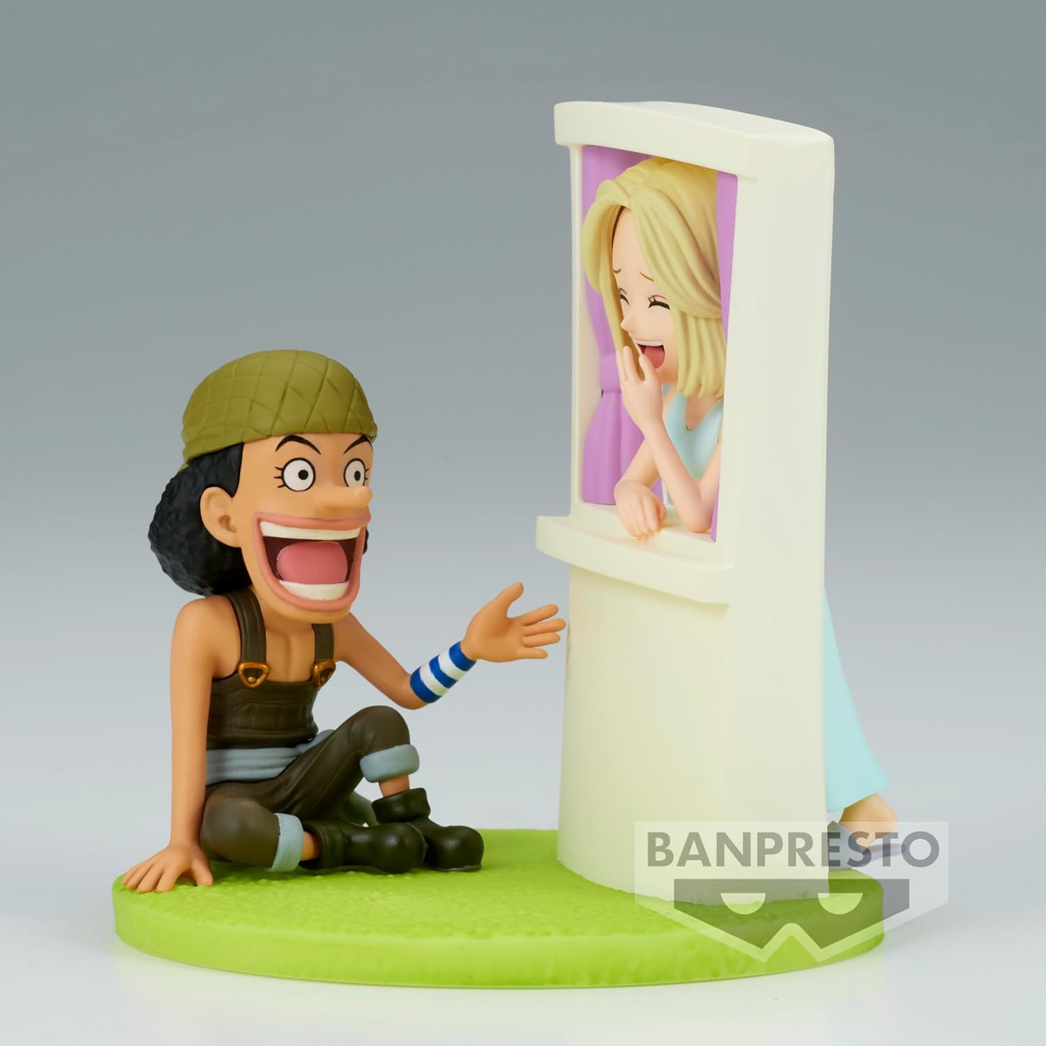 Banpresto BP88702P Usopp&Kaya One Piece World Collectable, Log Stories, 7 cm, mehrfarbig