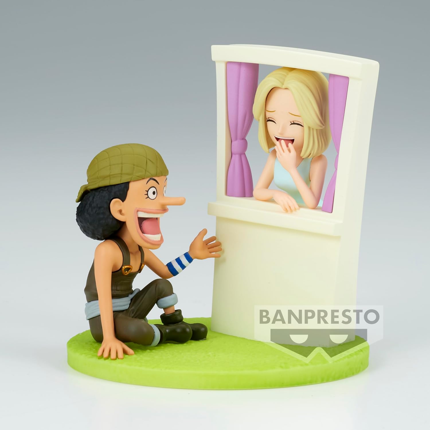 Banpresto BP88702P Usopp&Kaya One Piece World Collectable, Log Stories, 7 cm, mehrfarbig