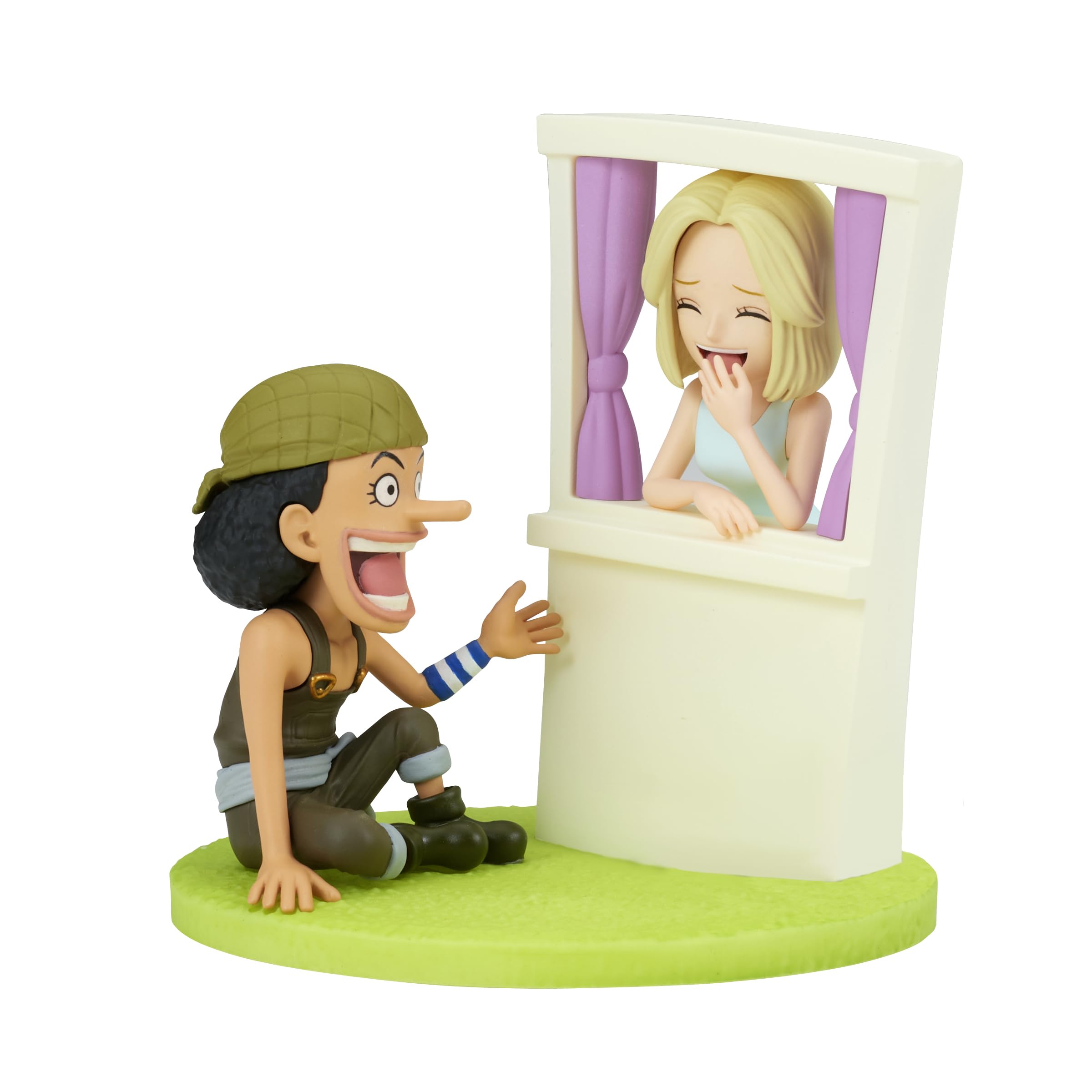 Banpresto BP88702P Usopp&Kaya One Piece World Collectable, Log Stories, 7 cm, mehrfarbig