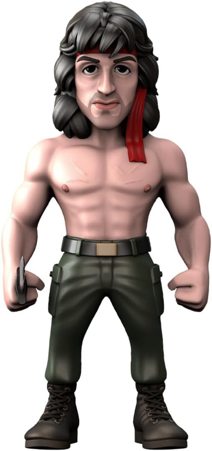 Bandai Minix Rambo with Bandana Model | Collectable Rambo Figure From the Rambo Films | Bandai Minix Rambo Toys Range | Collect Your Favourite Rambo Figures From The Movies | Rambo Movie Merchandise