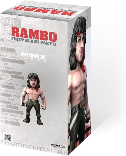 Bandai Minix Rambo with Bandana Model | Collectable Rambo Figure From the Rambo Films | Bandai Minix Rambo Toys Range | Collect Your Favourite Rambo Figures From The Movies | Rambo Movie Merchandise