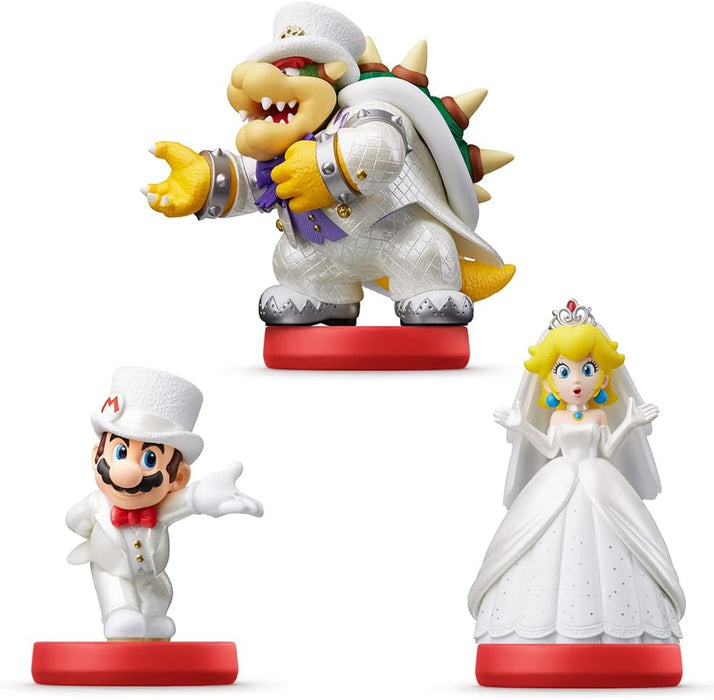 Amiibo 'Collection Super Mario' - Bowser+Mario+Peach (Tenues de mariage) Bowser (Wedding Outfit