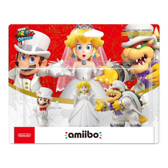Amiibo 'Collection Super Mario' - Bowser+Mario+Peach (Tenues de mariage) Bowser (Wedding Outfit