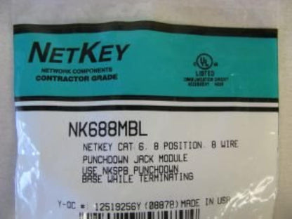 Panduit NK MODULE CAT 6 UTP PUNCHDOWN BL